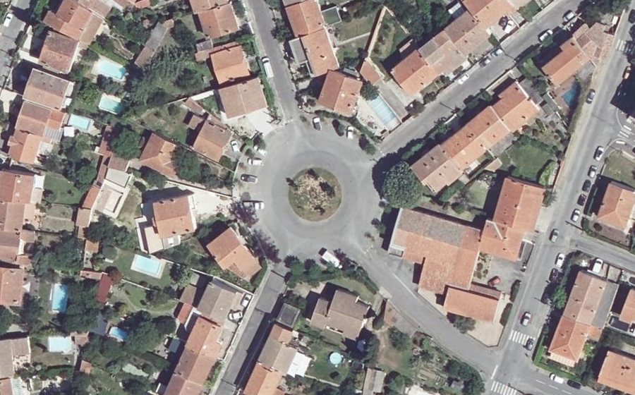 Vue aérienne du Place Wilson