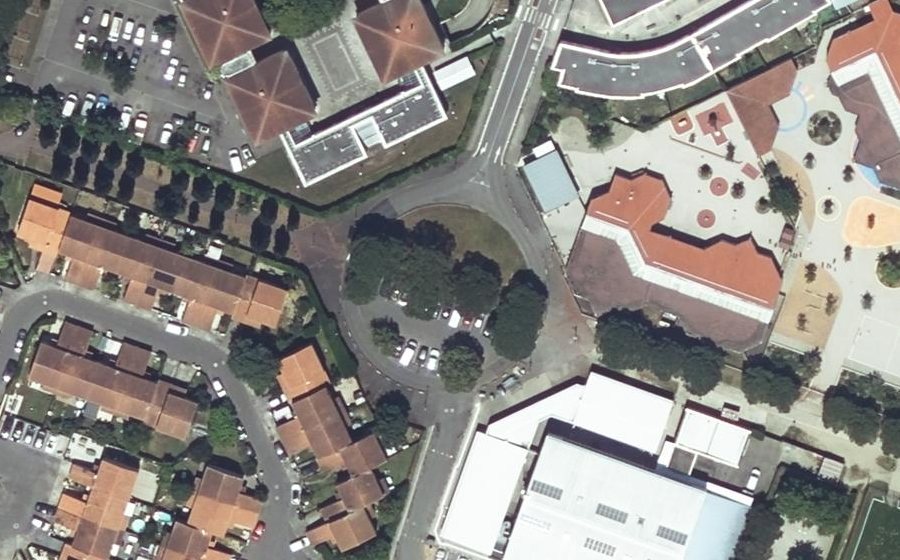 Vue aérienne du Rue Ferdinand de Lesseps