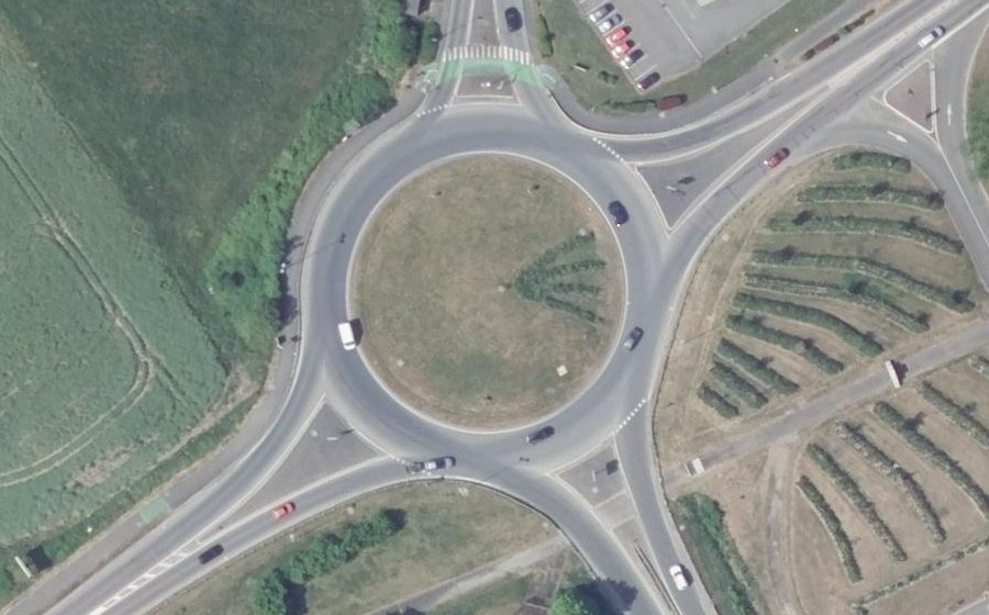 Vue aérienne du Rond-Point des Artisans