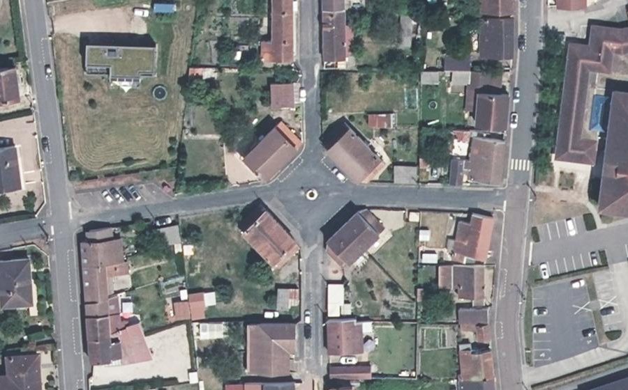 Vue aérienne du Place Sainte-Barbe