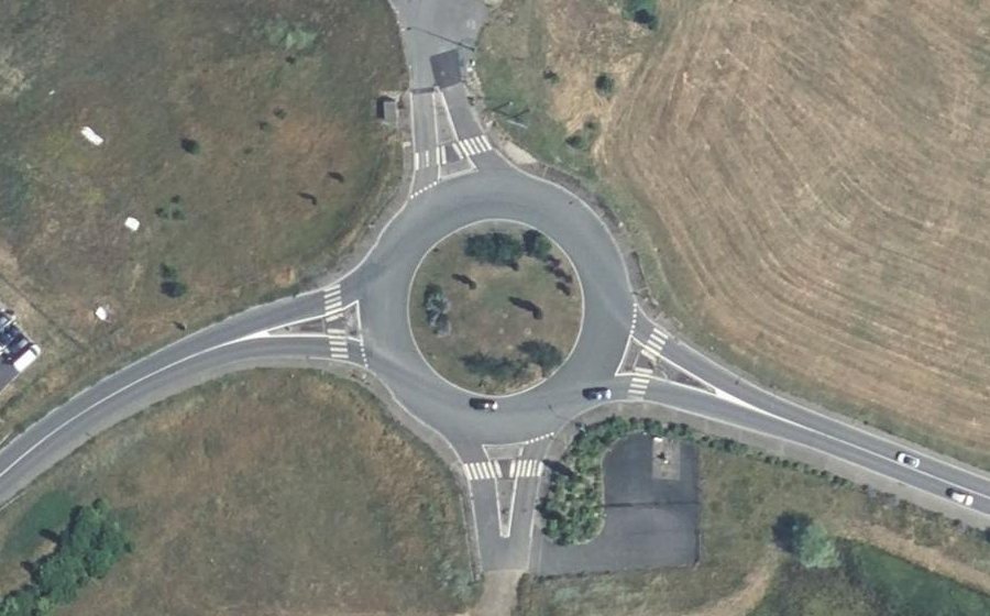 Vue aérienne du Rue des Portes de l'Allier