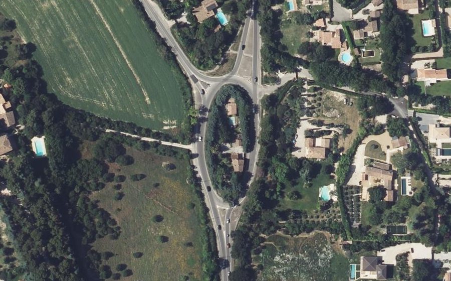 Vue aérienne du Route de Puyricard
