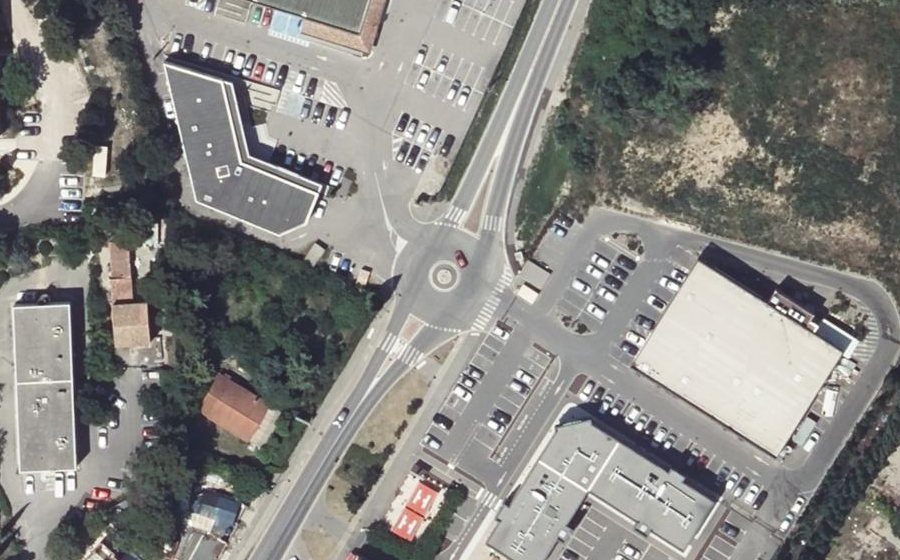 Vue aérienne du Avenue de la Gare