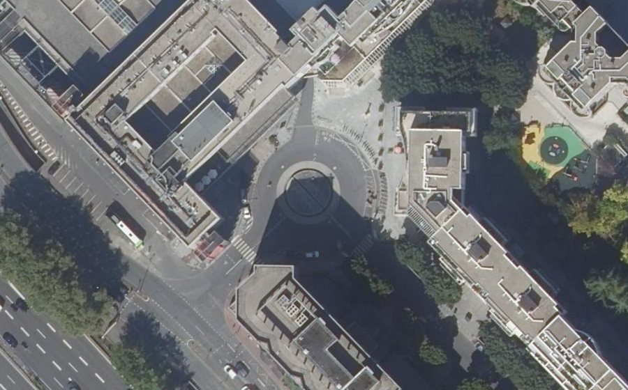Vue aérienne de la Place de l'Europe
