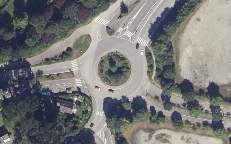 Vue aérienne du Giratoire de Guerven