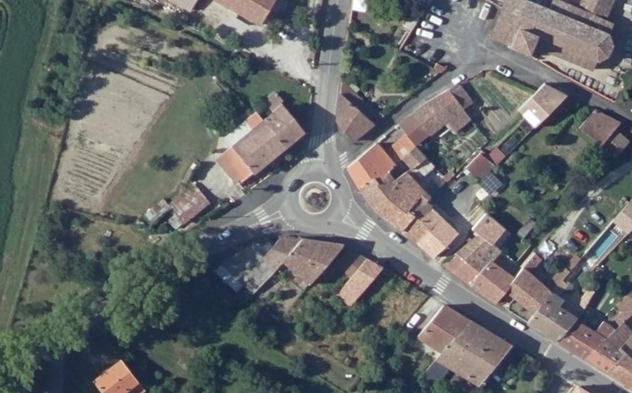 Vue aérienne du Rue de la Bastide