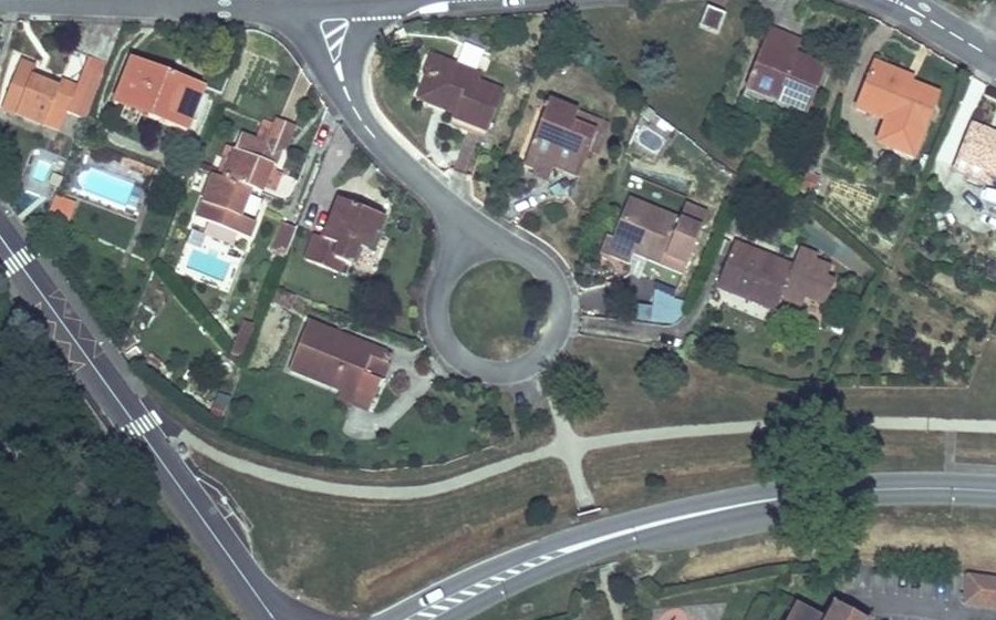 Vue aérienne du Rue des Figuiers