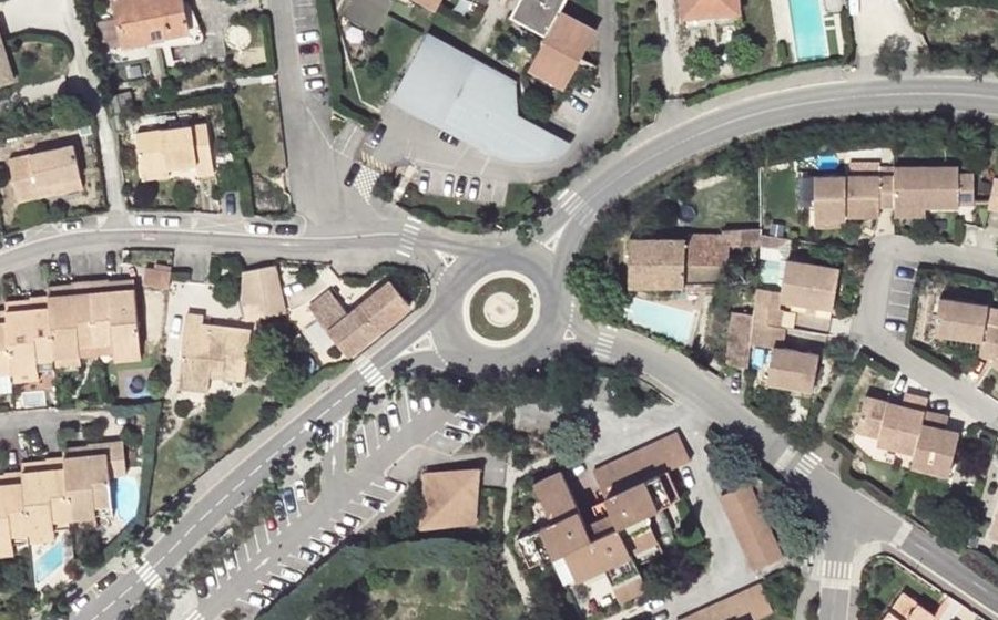 Vue aérienne du Rond-Point de la Grande Terre