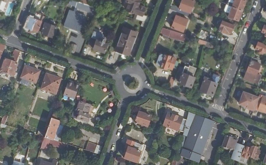 Vue aérienne du Rond-point Jean Agletiner