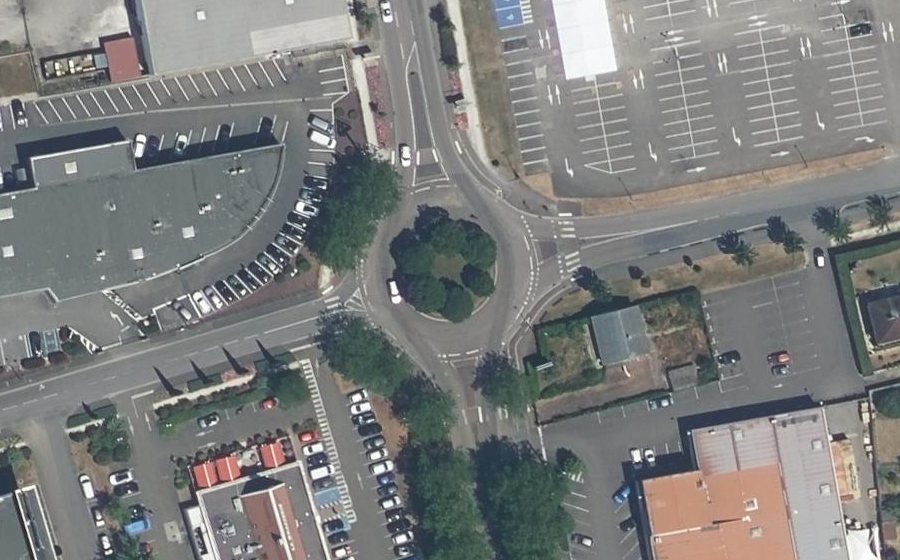 Vue aérienne du Rond-Point de Chester