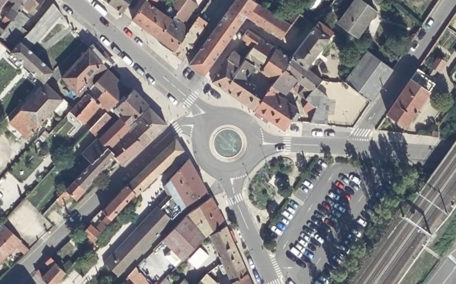 Vue aérienne du Place Malmedy