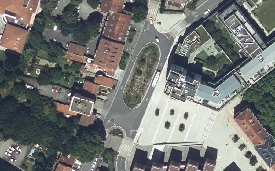 Vue aérienne du Espace de la 35° Brigade FTP-MOI Marcel Langer