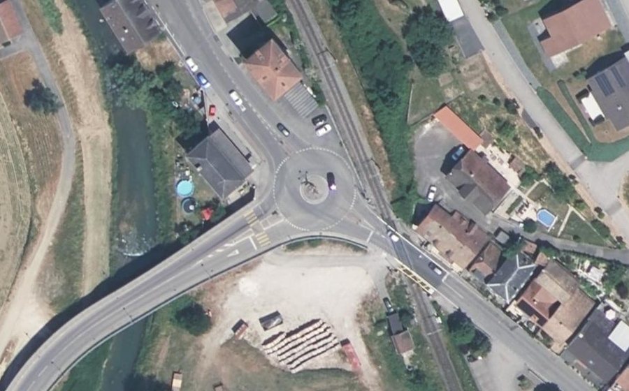 Vue aérienne du Route de France