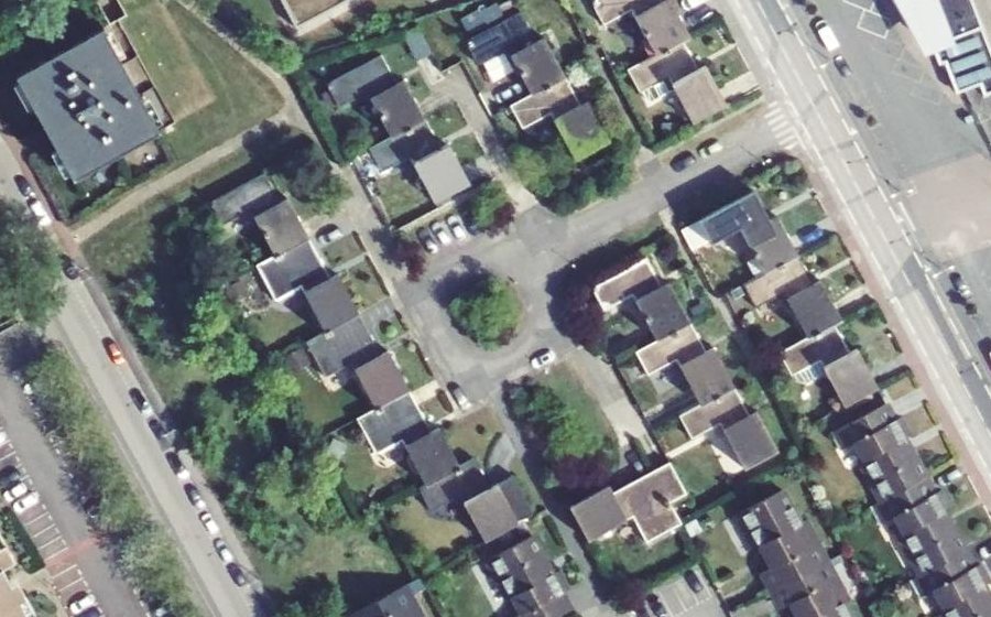 Vue aérienne du Rue d'Arras