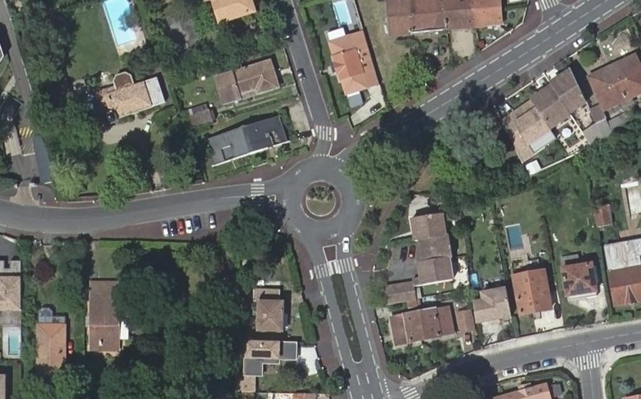 Vue aérienne du Avenue Roger Chaumet