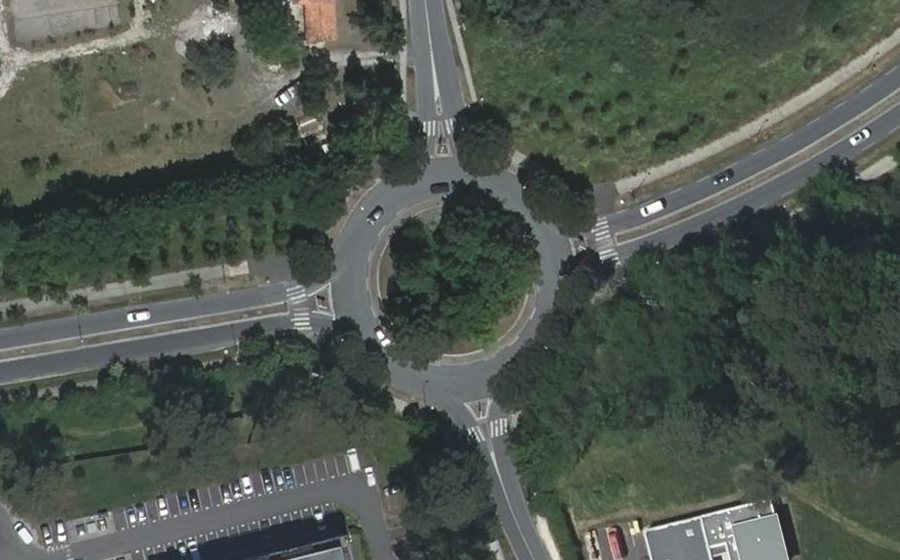 Vue aérienne du Avenue François Mitterrand