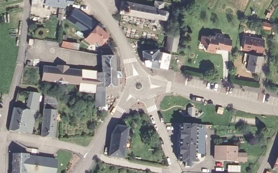 Vue aérienne du Place de la Mairie