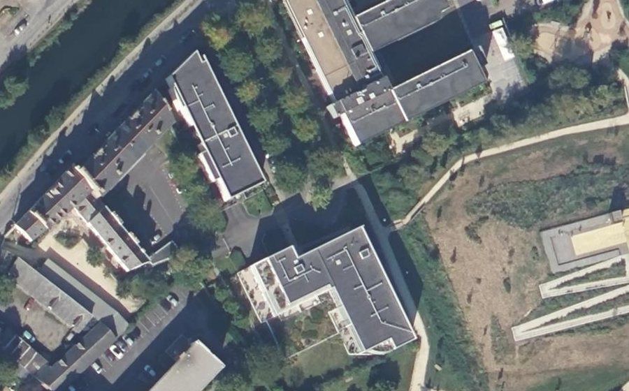 Vue aérienne du Square Séverine