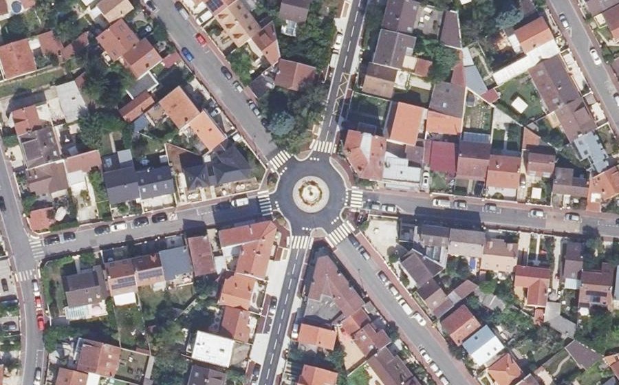 Vue aérienne de la Place de la Sygrie
