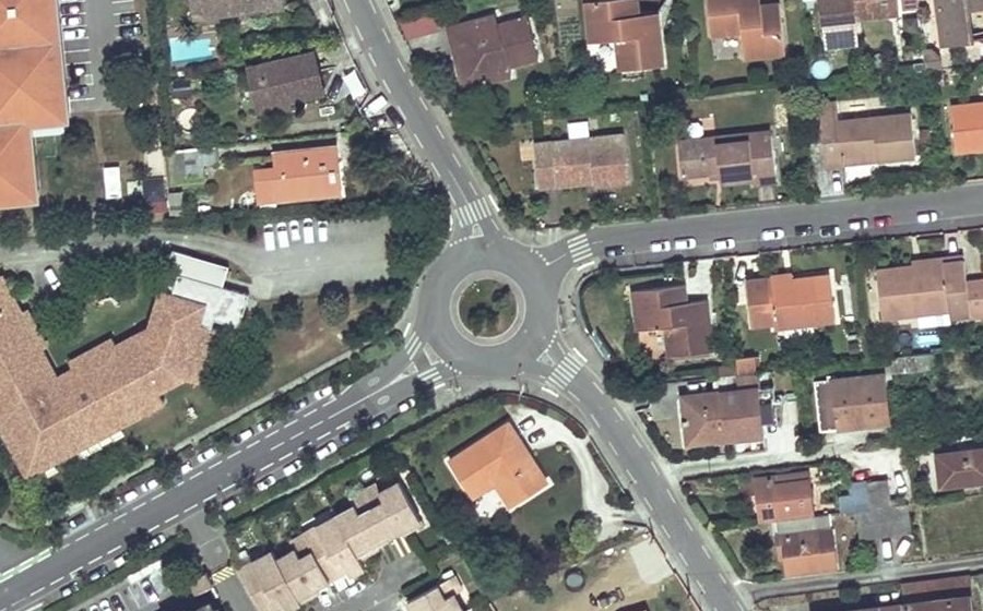 Vue aérienne du Rond-Point Henri Matisse