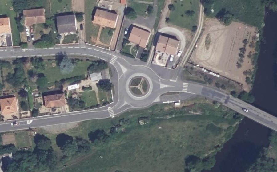 Vue aérienne du Rue Bellevue