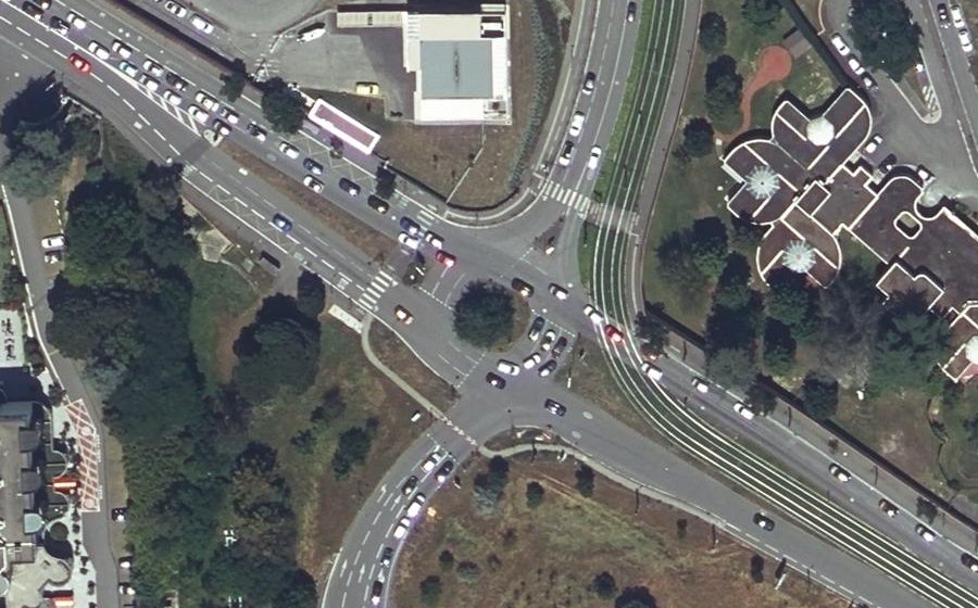 Vue aérienne du Avenue du Professeur Jean Dausset
