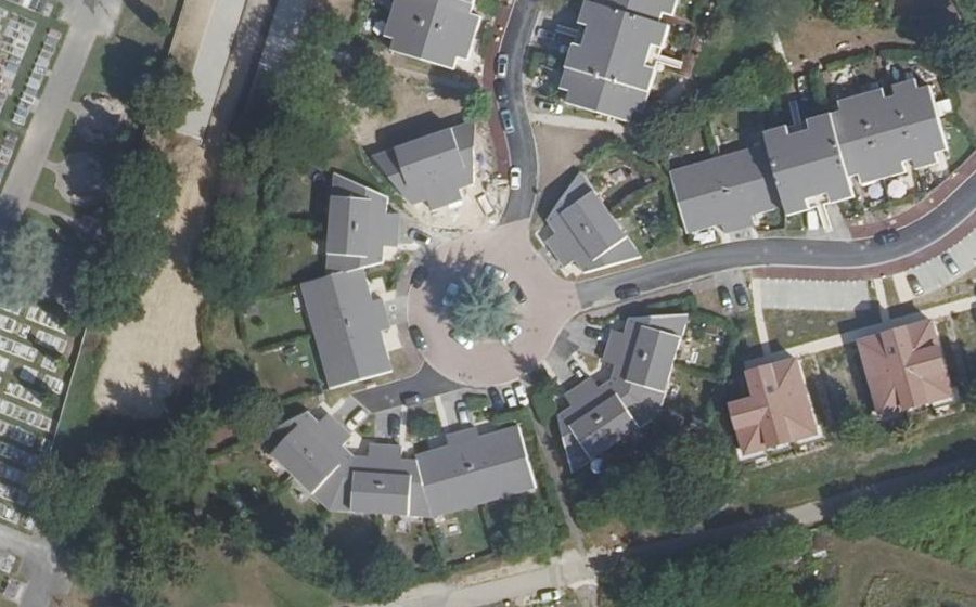 Vue aérienne du Rond-Point Laurent Casanova