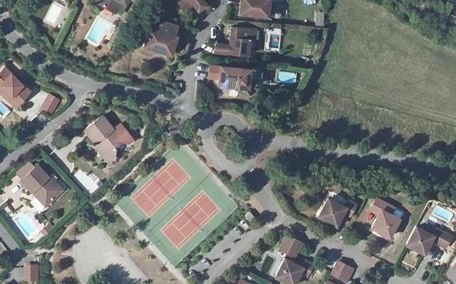 Vue aérienne du Montée des Côteaux du Golf
