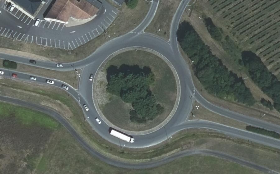Vue aérienne du Rond-Point Bonnes-Nouvelles