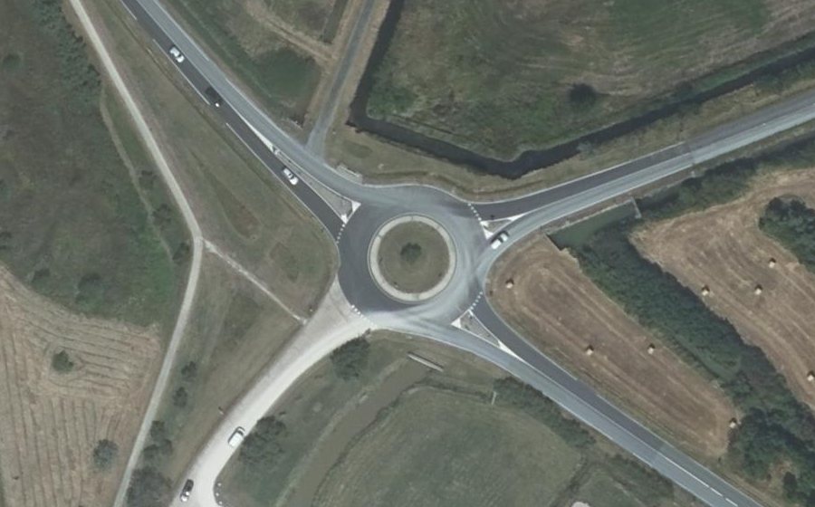 Vue aérienne du Carrefour de la Flandre