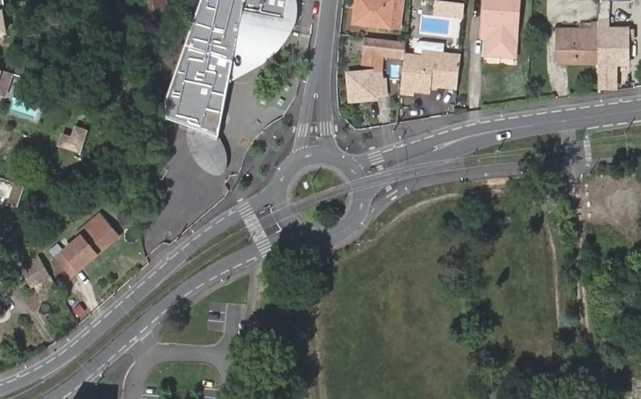 Vue aérienne du Avenue Bougnard