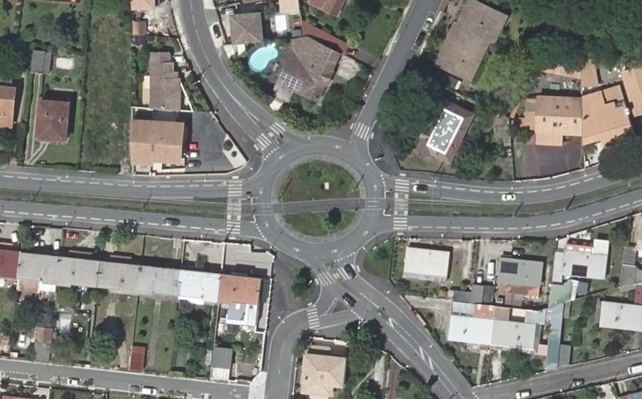 Vue aérienne de la Place Honoré de Balzac