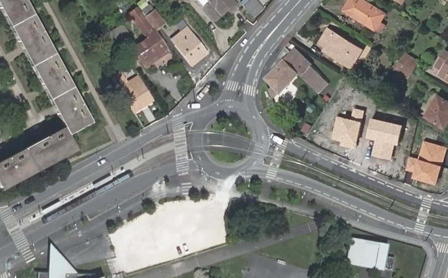 Vue aérienne du Avenue de Canéjan