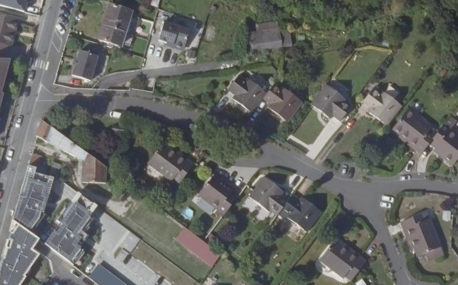 Vue aérienne du Rue des Platanes