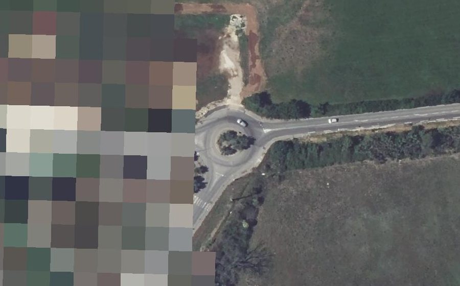 Vue aérienne du Rond-point anonyme n°24687273