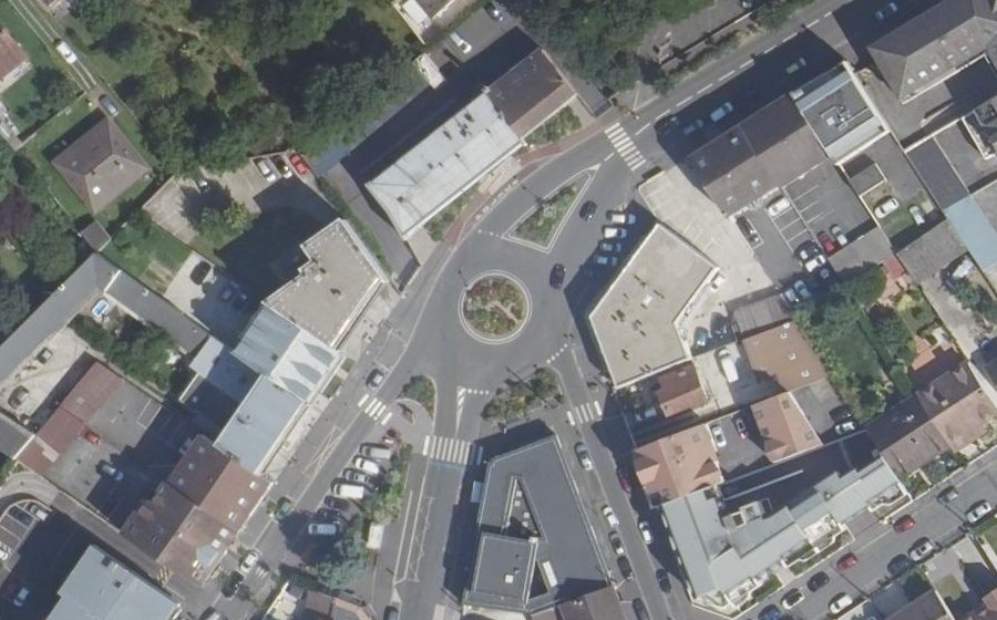 Vue aérienne du Rond-Point du Bouquet