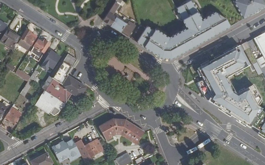 Vue aérienne du Place de Verdun