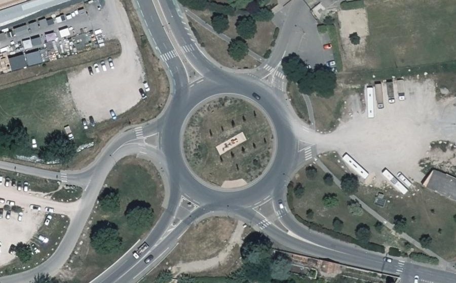 Vue aérienne du Rond-Point du Docteur Jean-Louis Reynaud