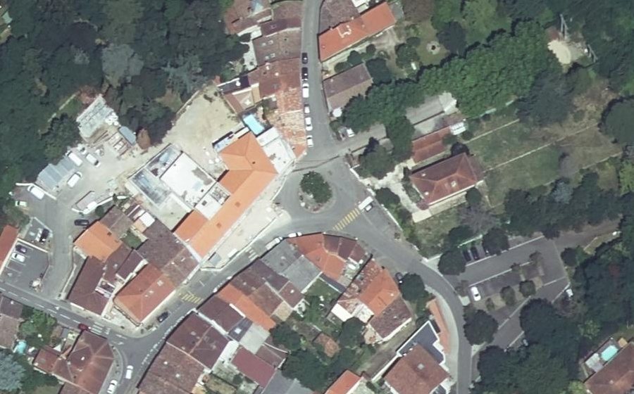 Vue aérienne du Place de la Mairie