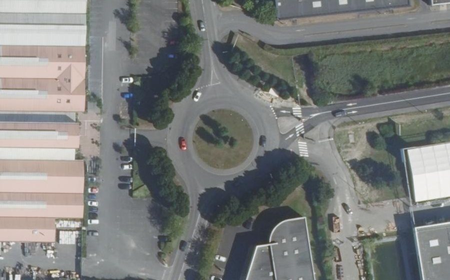 Vue aérienne du Rue Jean Monnet