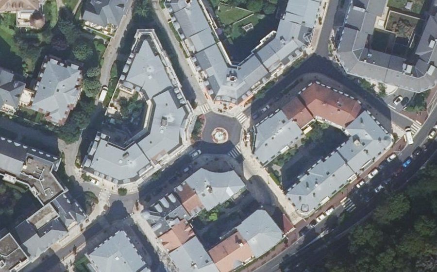 Vue aérienne du Place François Spoerry