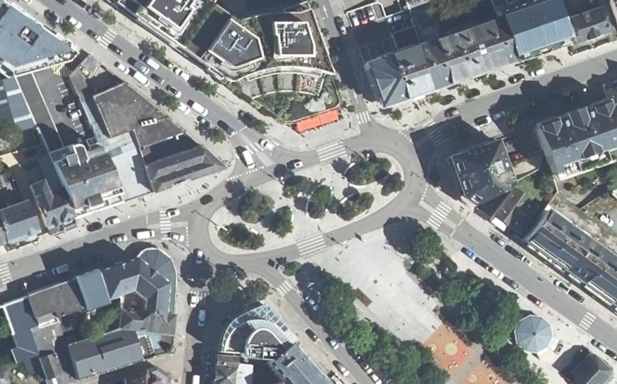 Vue aérienne du Place de la Victoire