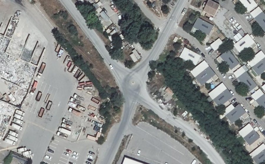 Vue aérienne du Rond-point de Robert