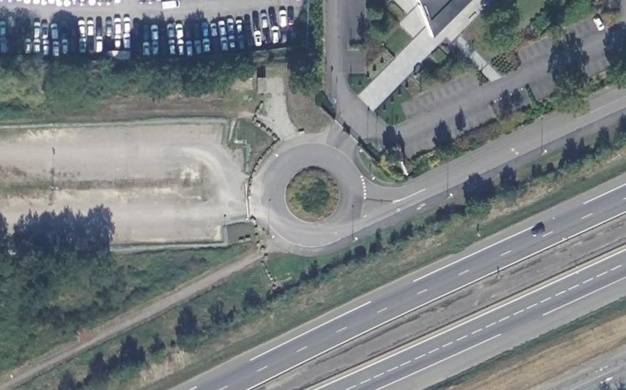 Vue aérienne du Rue de Châtillon