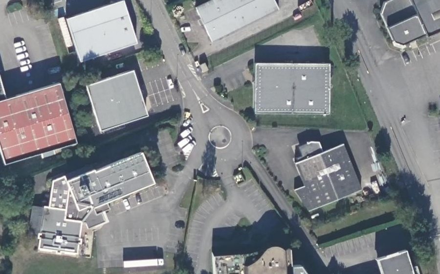 Vue aérienne du Rue de la Rigourdière