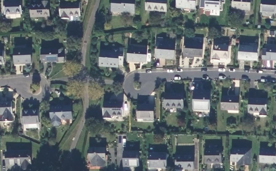 Vue aérienne du Rue de la Chalotais