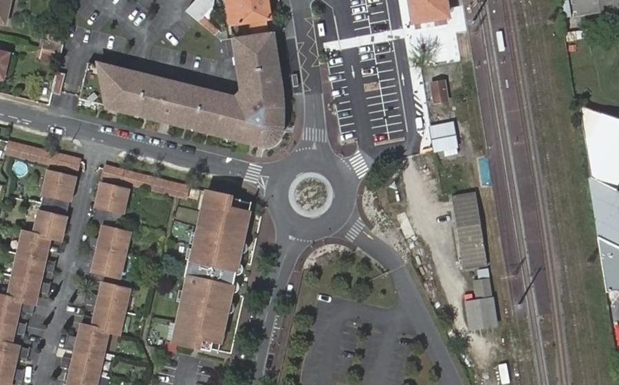 Vue aérienne du Avenue de la Gare