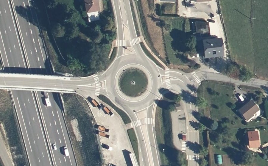 Vue aérienne du Route Impériale
