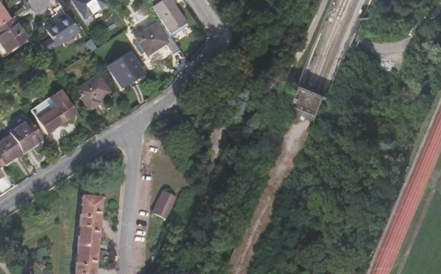 Vue aérienne du La Coulée Verte