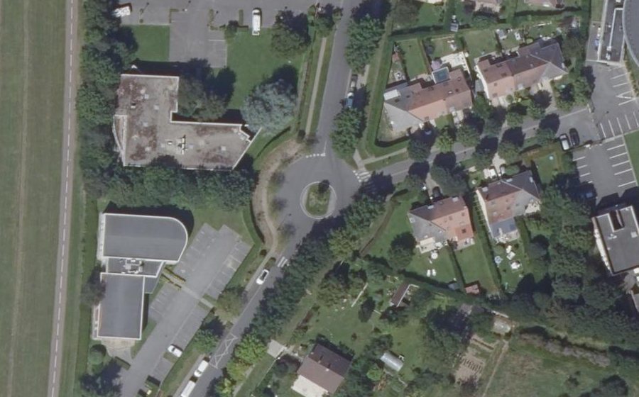 Vue aérienne du Rond-Point des 3 Petits Bois